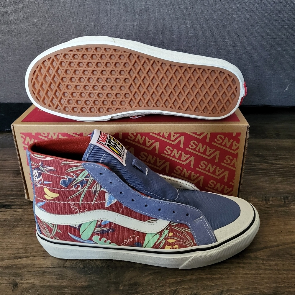 Vans Sk8 Hi 138 Decon Hawaiian Jungle SF Men Red Blue VNOA4BX2B6R (2022) - Picture 4 of 8